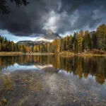 Lago Antorno spiegelung Berge und Bäume