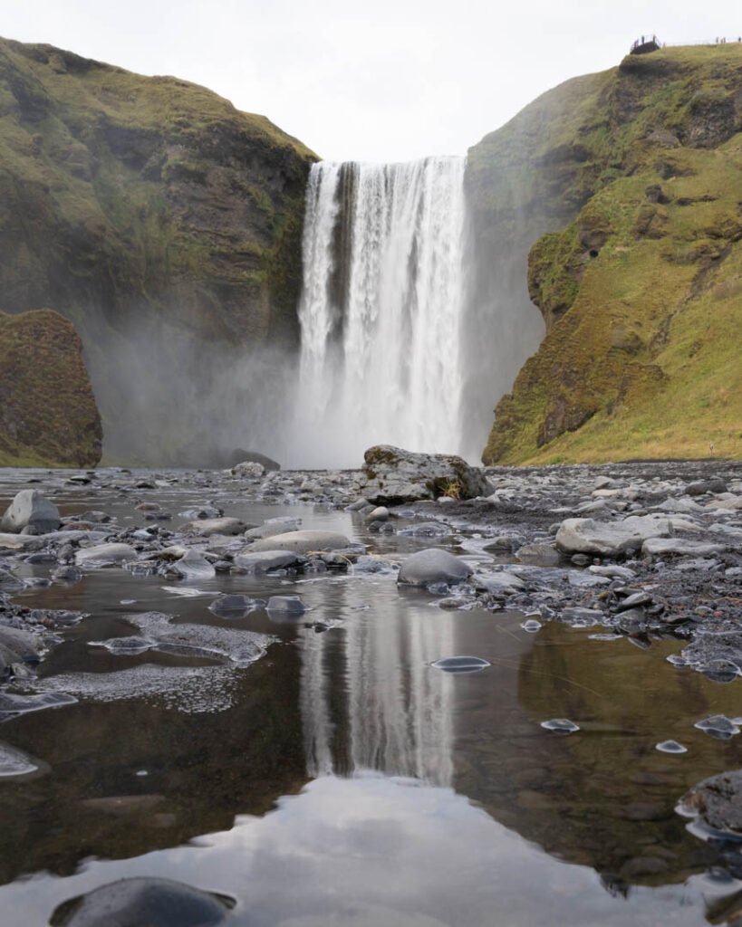 Wasserfall Landschaftsfoto vor Lightroom Moody Bearbeitung – Free Adobe Lightroom Preset