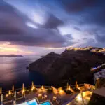 Santorini Fotoreisen Firostefani - Belvedere, Sonnenuntergang, Nacht