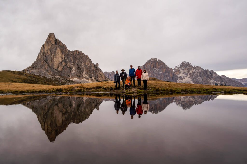 Passo Giau im Abendlicht – Bergpanorama Dolomiten Herbst