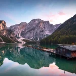 Dolomiten Fotoreisen Landschaftsfotografie - Praxer Wildsee Sonnenuntergang