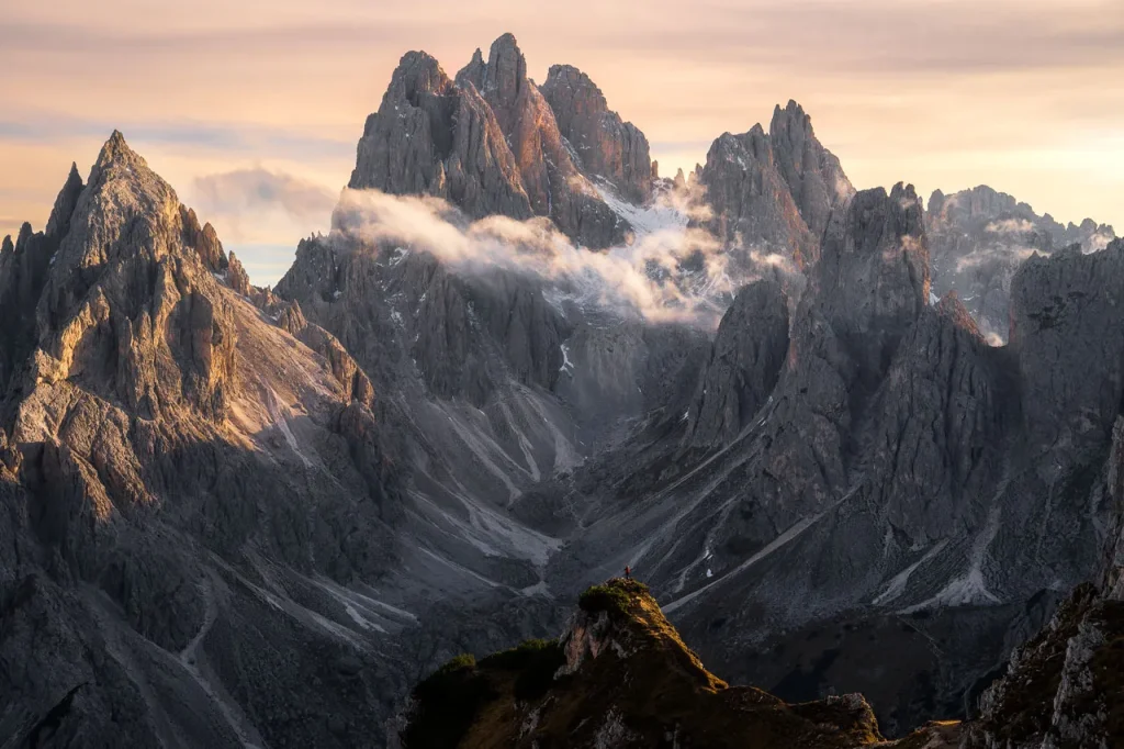 Dolomiten Fotoreisen Landschaftsfotografie - cadini-di-misuruna goldene stunde